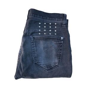 RARE Ksubi Jean Shorts Size 30 Van Winkle Rupture Gray